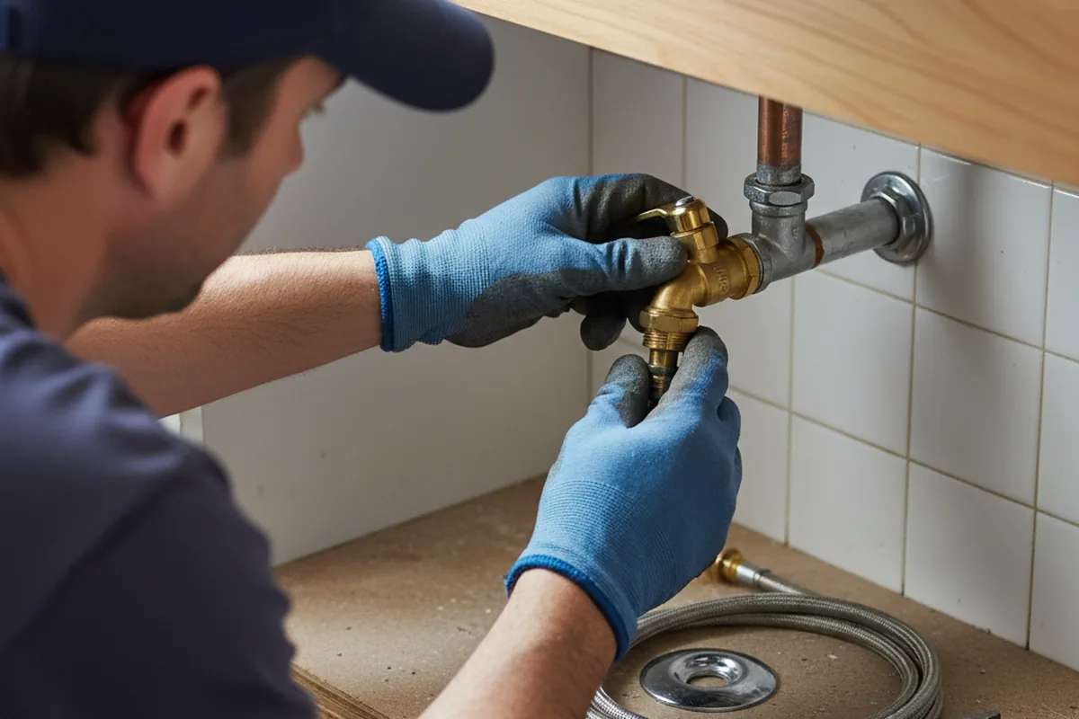 Shutoff valve and fitting work during Faucet and Fixture Repair in Kelayres